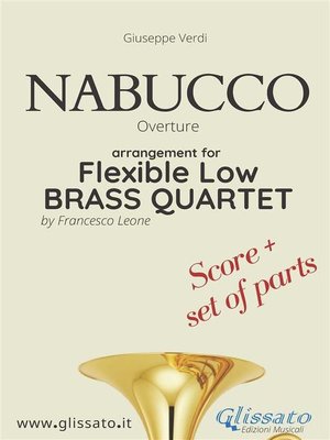 cover image of Nabucco--Flexible Low Brass Quartet (score & parts)